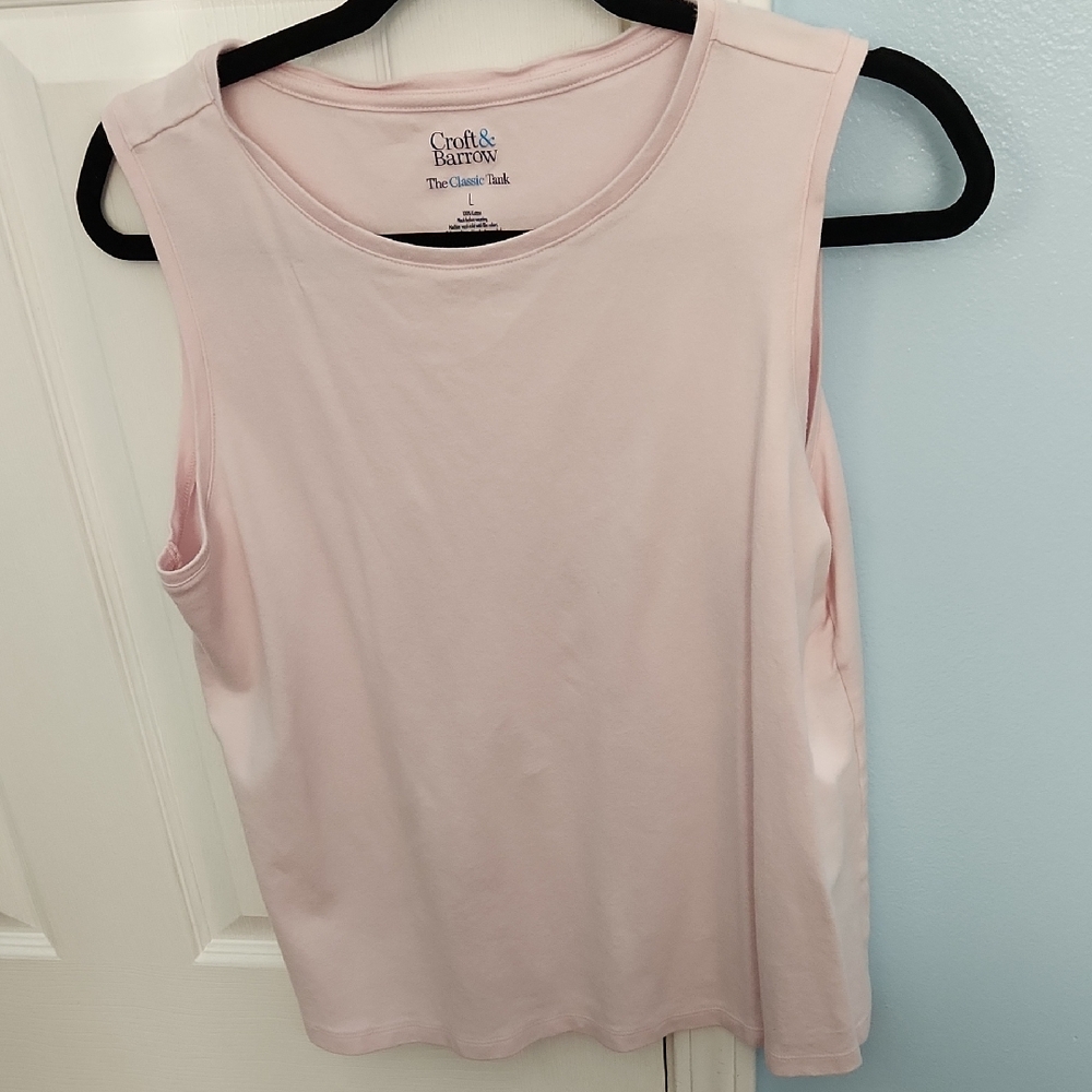 Croft & Barrow Pink Tank Top Essential